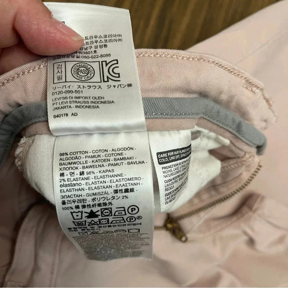 Levi’s 505 Straight Light Pink Mid Rise Jeans Women’s size 29 - Picture 7 of 15
